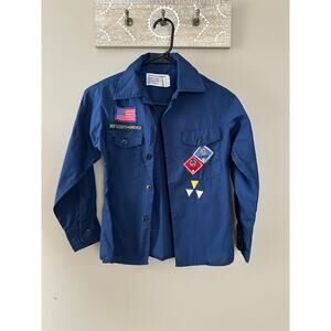 Boy Scouts of America (BSA) Navy Blue Uniform Shirt Philadelphia